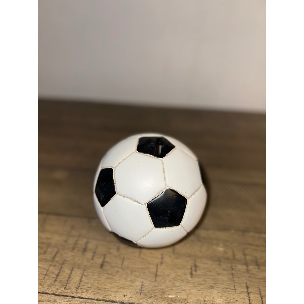 Hobby Lobby Soccer Ball Piggy Bank Black White Sports Decor 408429